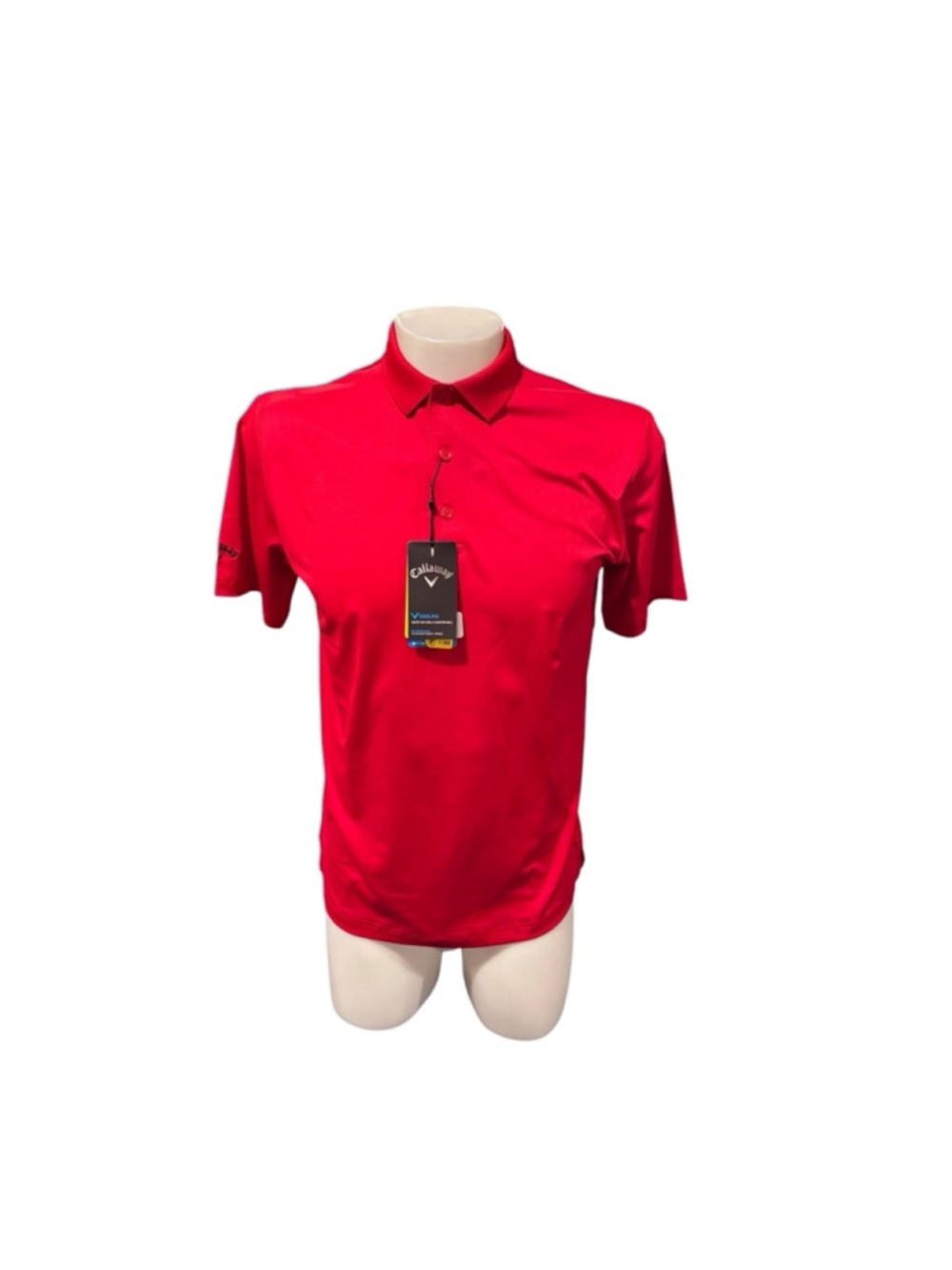 Men's Callaway Golf Polo Shirt, Red, Size S nwt